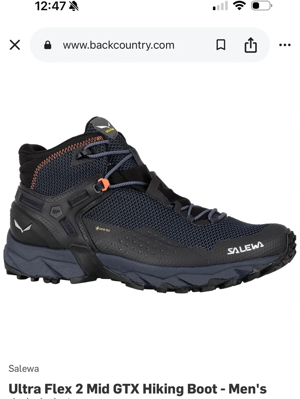 Salewa Men's Ultra Flex 2 Mid GTX, size 11.5